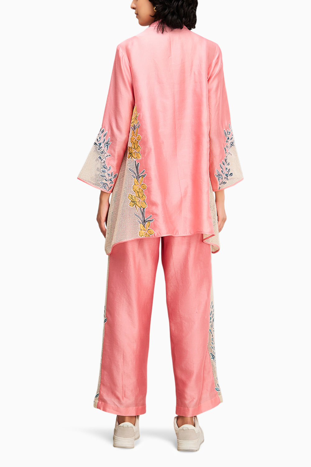 Pink Zinnia Applique Co-Ord Set