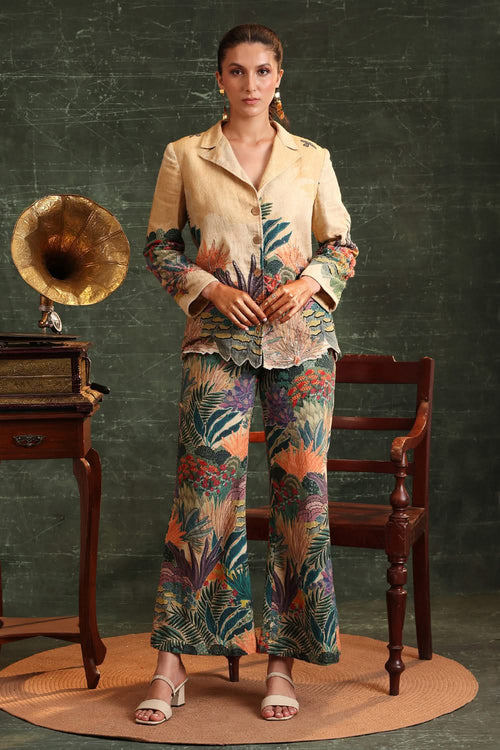 Kaira Embroidered Blazer Set