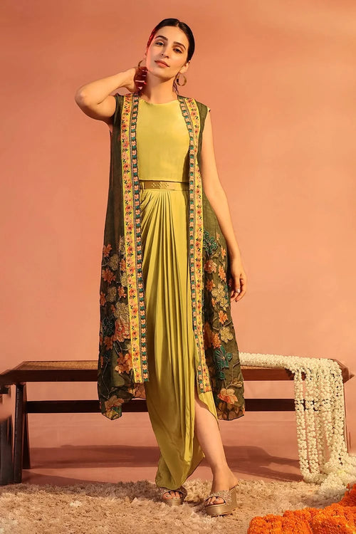 Sadira Embellished Drape Dress Set