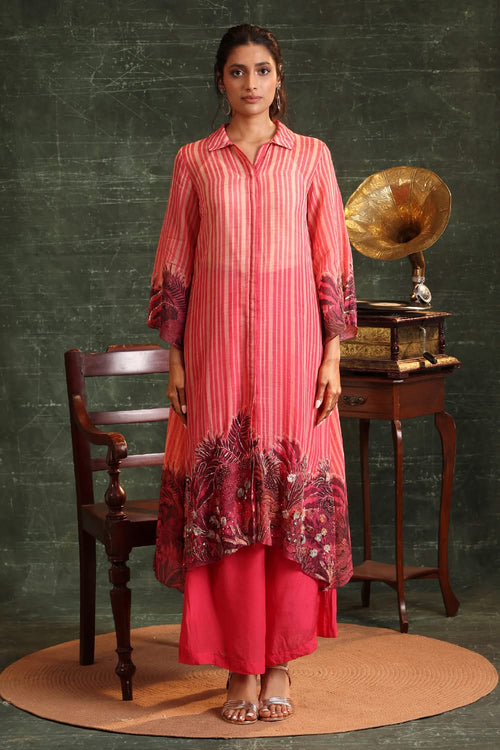 Kaira Embellished Shirt Kurta Set