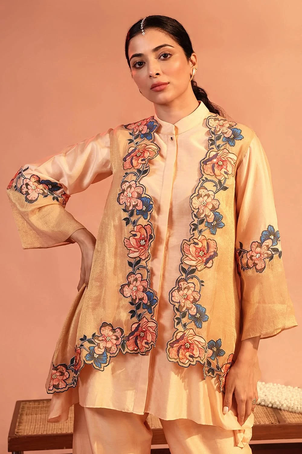 Sadira Embroidered Kurta Set With Jacket