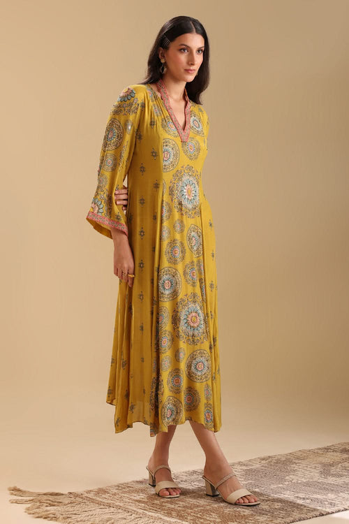 Eraya Embellished V-Neck Dress