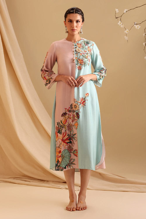 Aarani Embellished Colourblock Dress