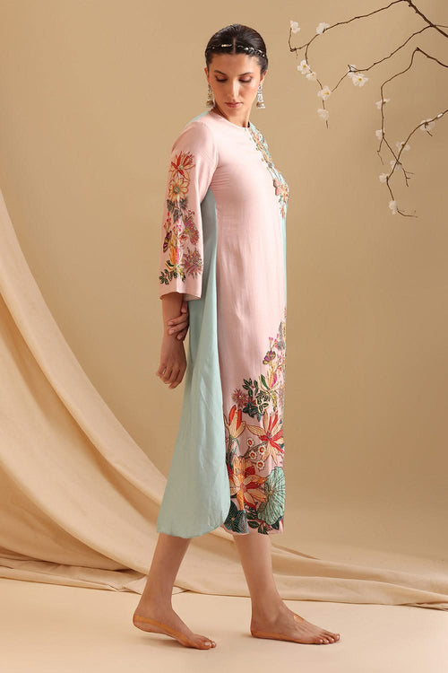 Aarani Embellished Colourblock Dress