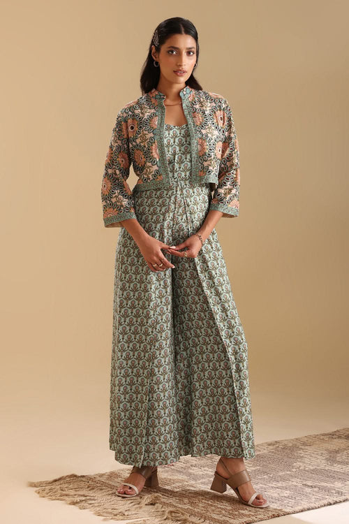 Eraya Emblished Jumpsuit Set