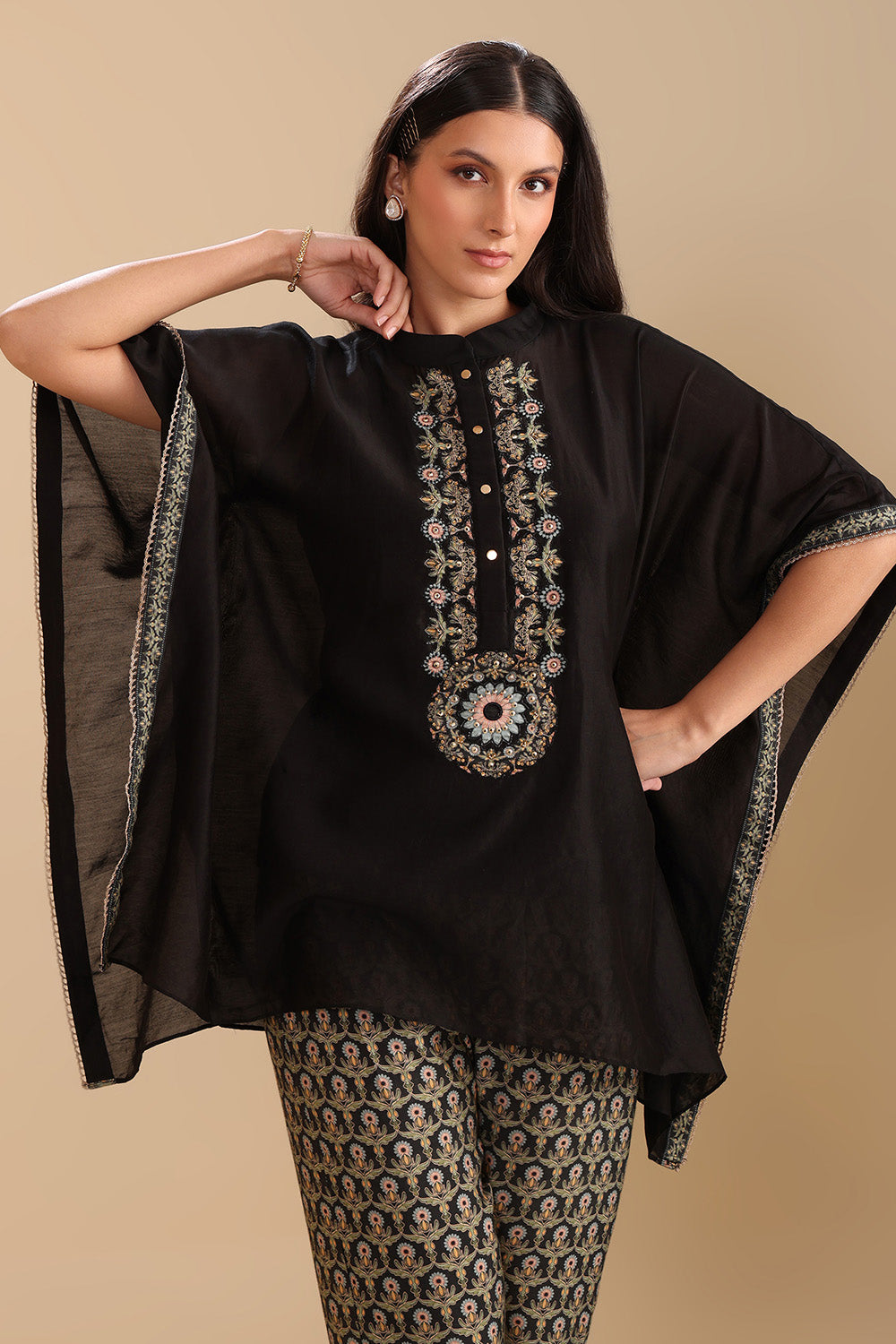 Eraya Embellished Kaftan Set