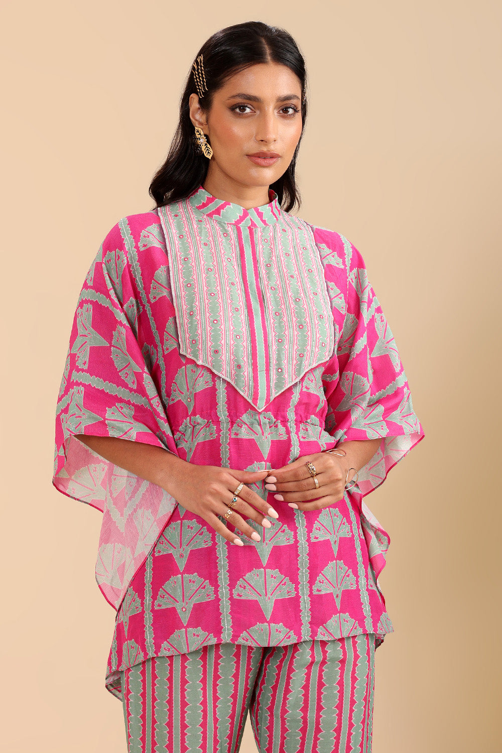 Naqsh Embellished Short Kaftan Set