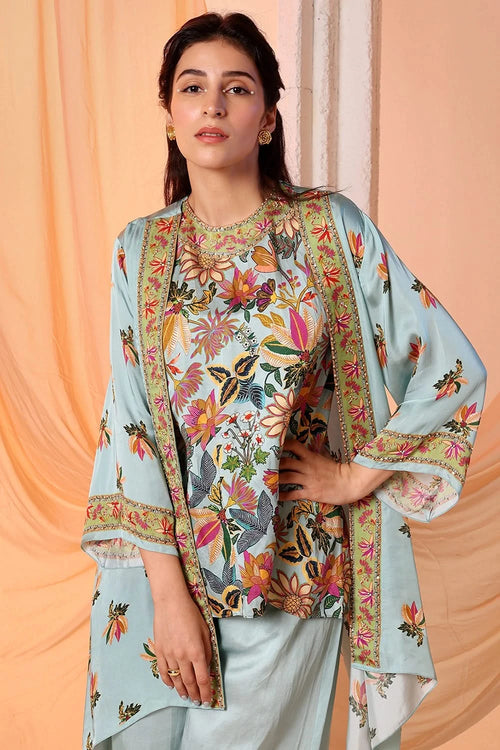 Arani Embellished Co-ord Set With Jacket