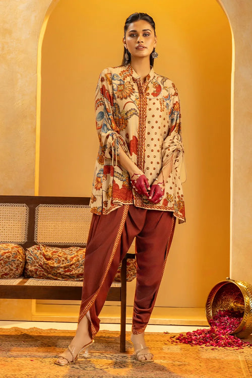 Rangtara Embellished Dhoti Set