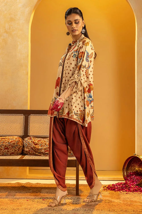 Rangtara Embellished Dhoti Set