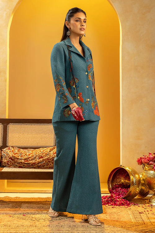 Rangtara Appliqued Blazer Set