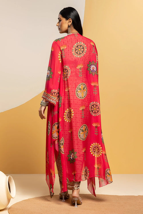 Taarani Embellished Drape Dress Set