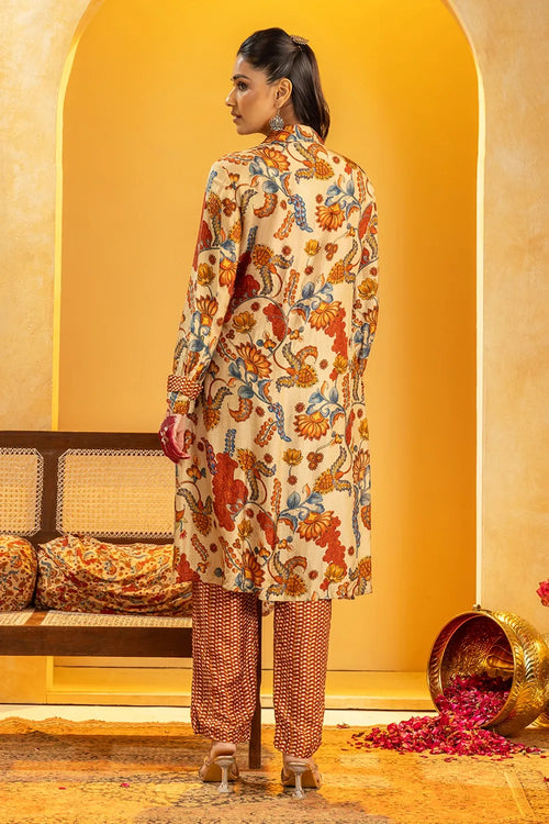 Rangtara Embellished Layered Kurta Set