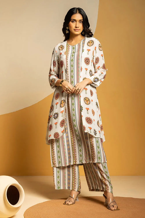 Taarani Printed Kurta Set with Jacket