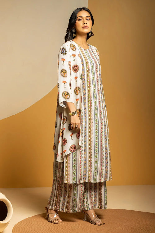 Taarani Printed Kurta Set with Jacket