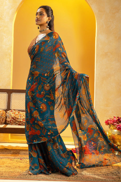 Rangtara Embellished Pre-Stitched Saree