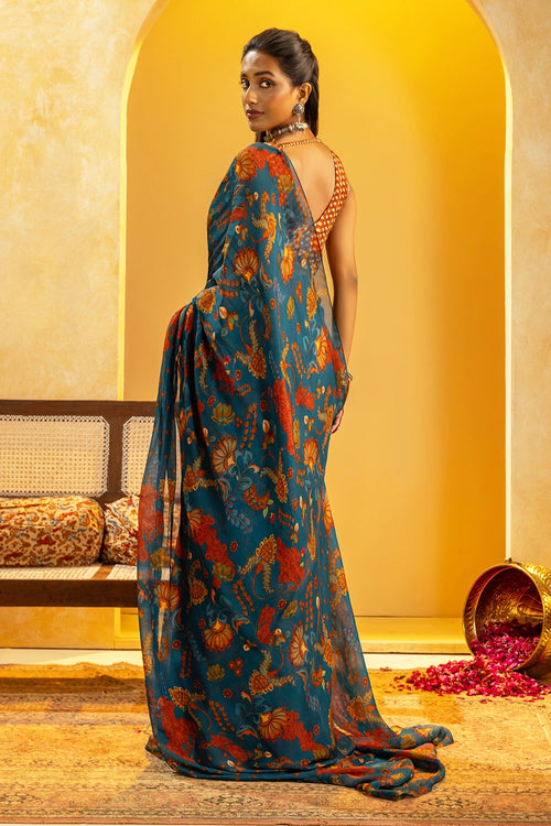 Rangtara Embellished Pre-Stitched Saree
