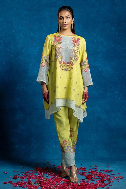 Baghira Appiqued Layered Kurta Set