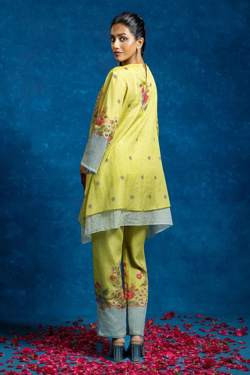 Baghira Appiqued Layered Kurta Set