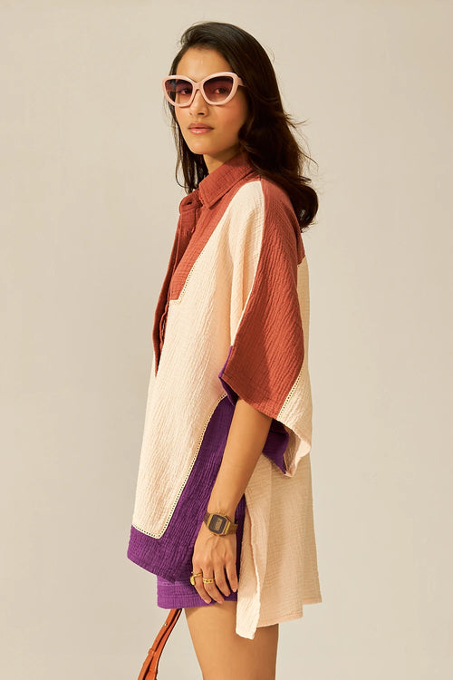 Haya Dogwood Mini Kaftan Co-ord Shorts