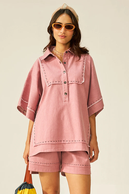 Lychee Mini Kaftan Co-ord Shorts