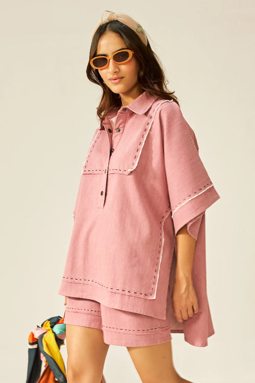 Lychee Mini Kaftan Co-ord Shorts