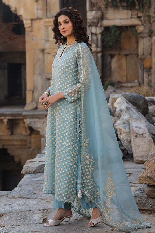 Vaayu Light Blue Buti Kurta Set