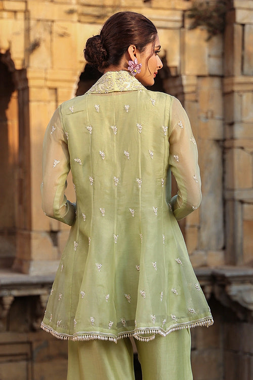 Vaayu Green Short Kalidar Set