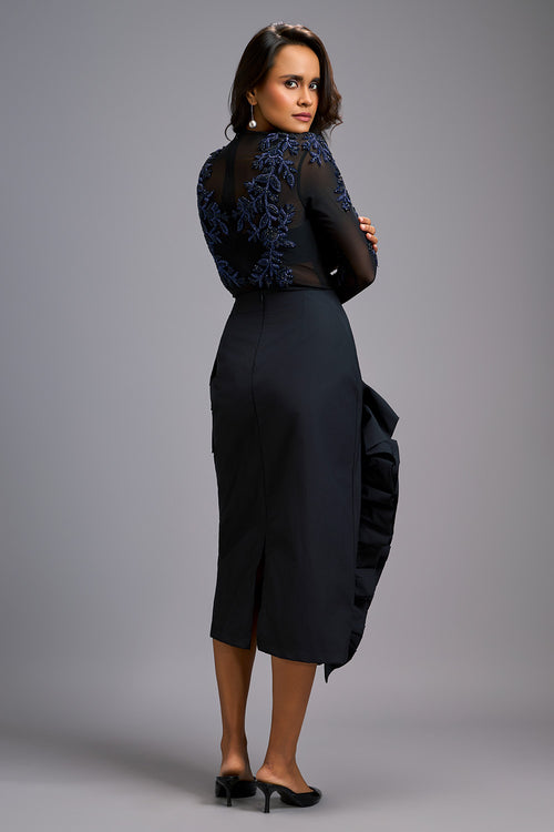 Blue Radiance Swarovski Elegance Co-ord Set