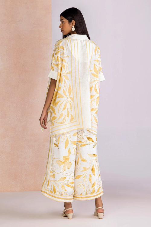 La Feuille Beige Burn Square Co-ord Set