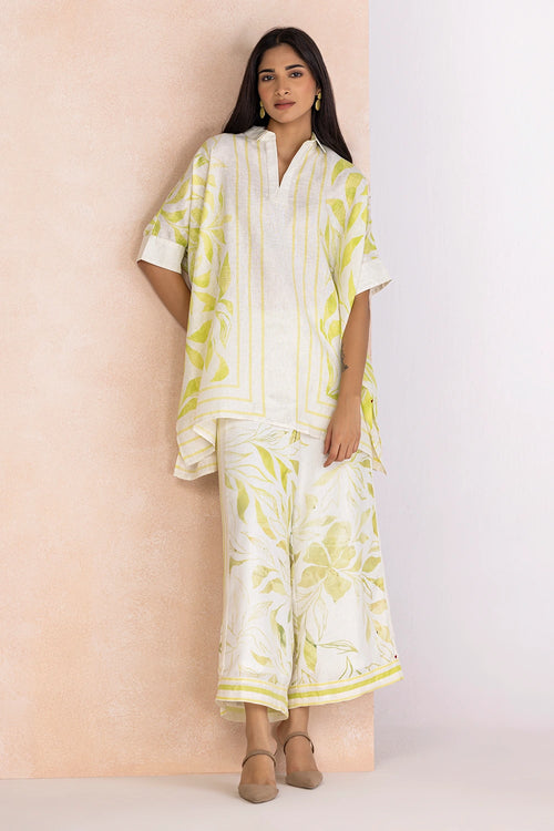 La Feuille Green Mist Square Co-ord Set