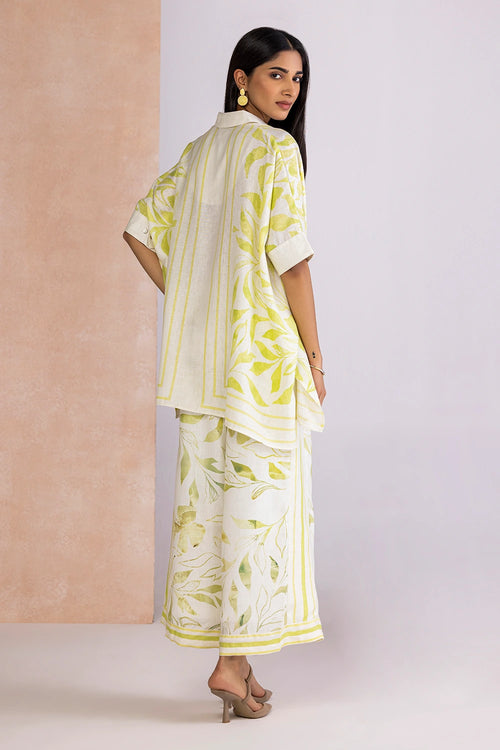 La Feuille Green Mist Square Co-ord Set