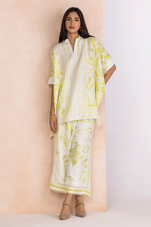 La Feuille Green Mist Square Co-ord Set