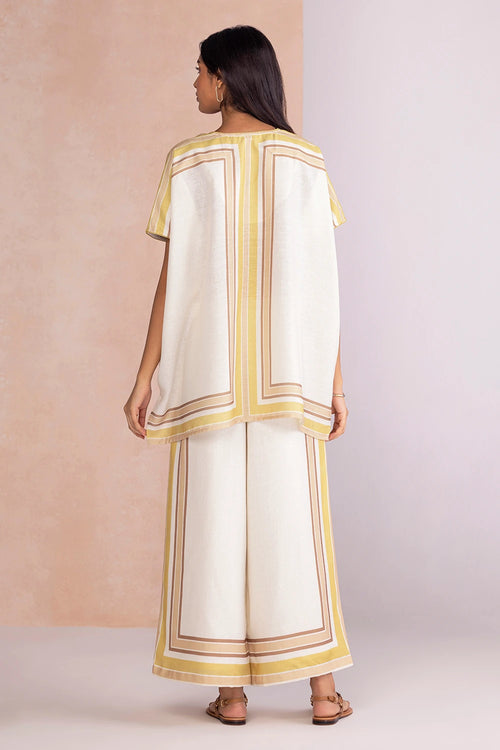 Stripe Drama Citrus Dust Square Co-ord Set
