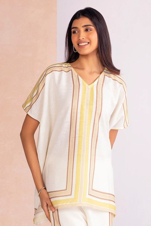 Stripe Drama Citrus Dust Square Co-ord Set