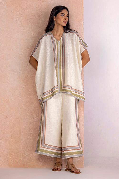 Stripe Drama Earth Square Co-ord Set