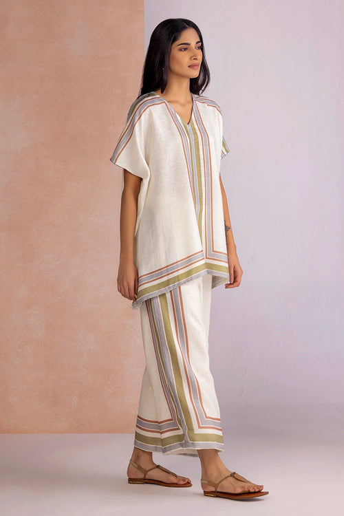 Stripe Drama Earth Square Co-ord Set