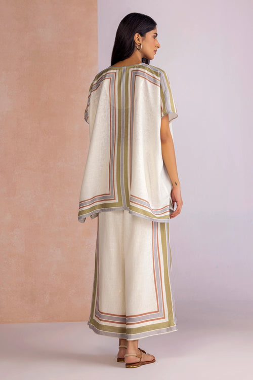 Stripe Drama Earth Square Co-ord Set