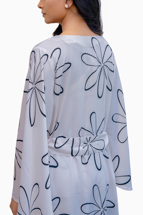 Bloom Printed Camisole and Robe Set