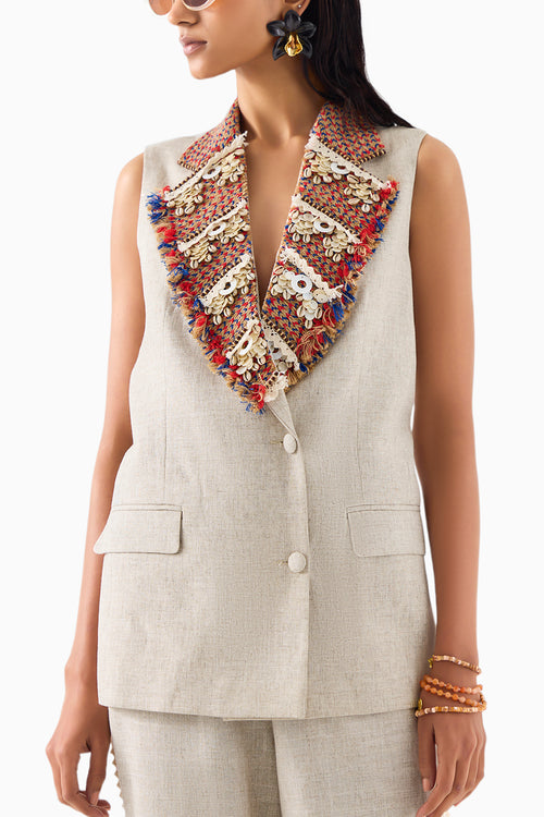 Palm Island Blazer And Pants