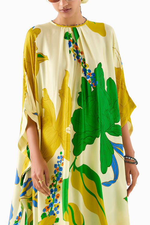 Yellow Rose Kimono Kurta and Pants