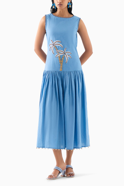 Palm Island Long Dress