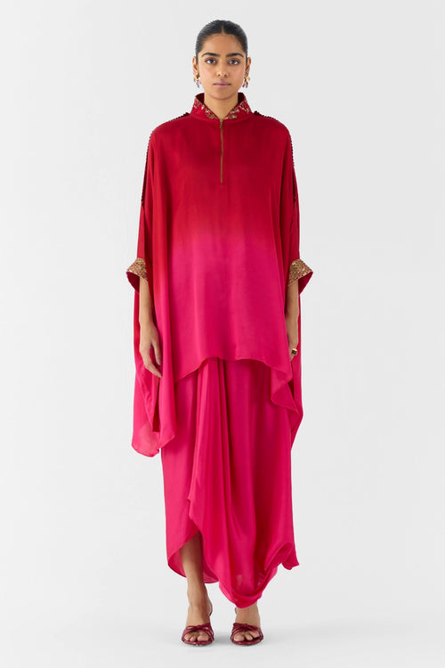 Quartz Ombre Kimono And Knot Skirt