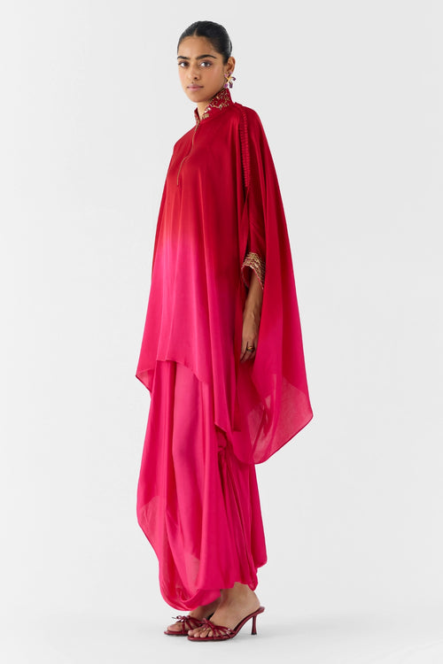 Quartz Ombre Kimono And Knot Skirt