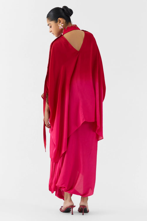 Quartz Ombre Kimono And Knot Skirt