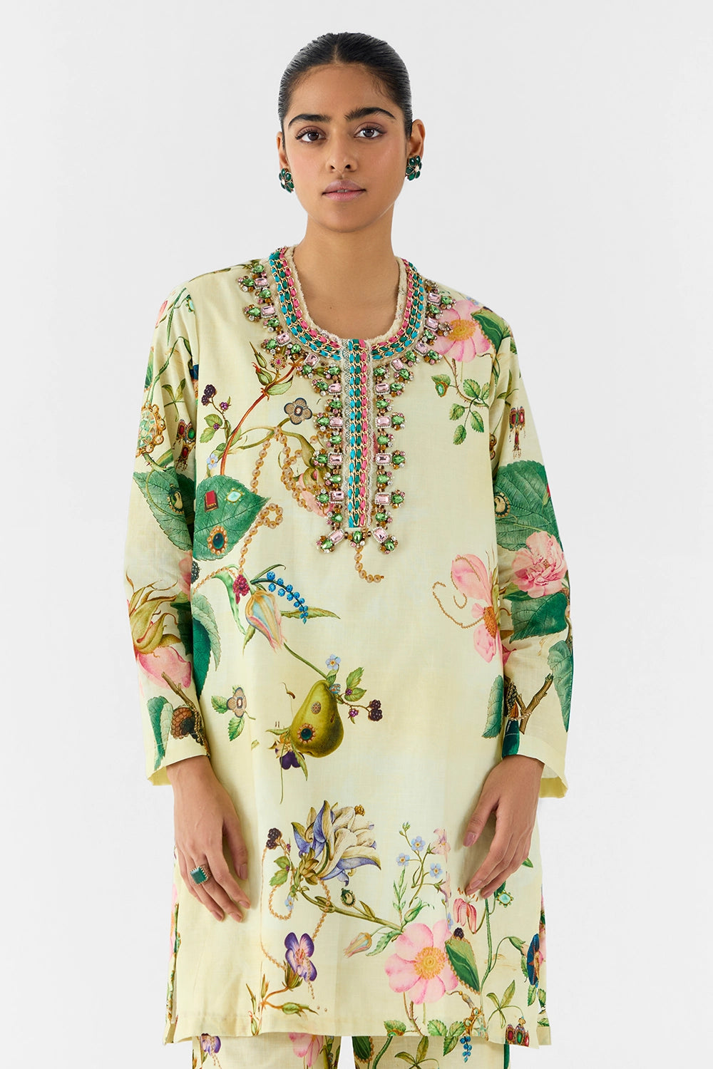 Blossom Stonework Kurta & Pants