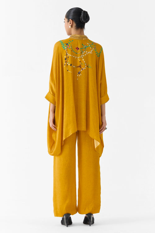 Mustard Maharani Kimono & Pants