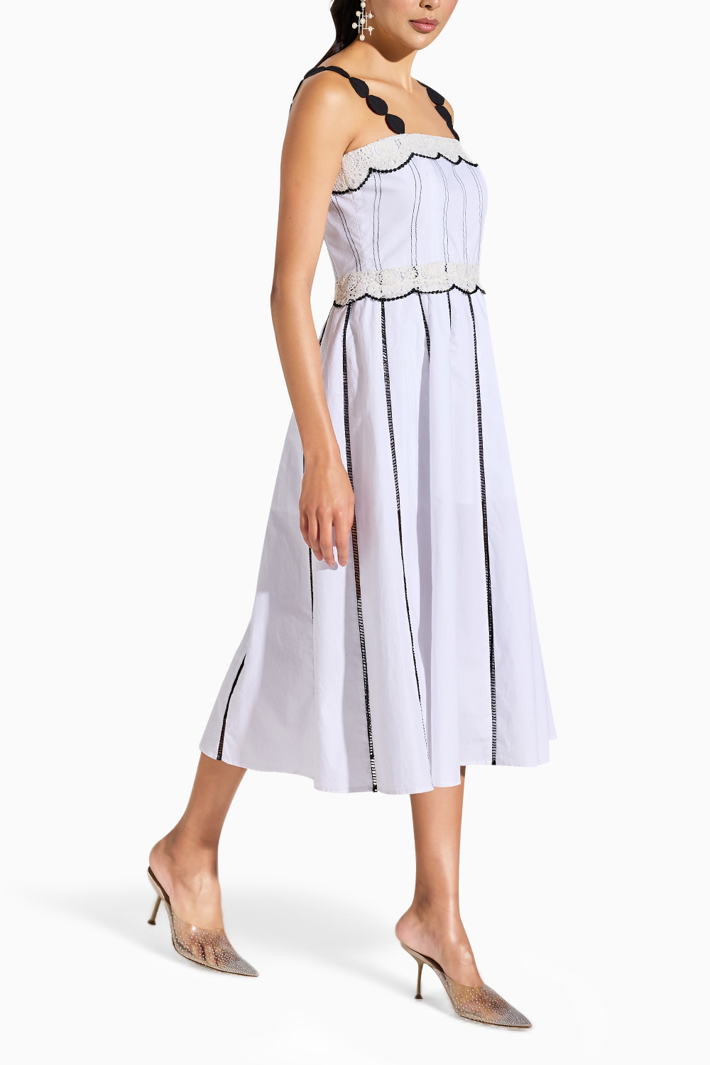Monochrome Lace Dress