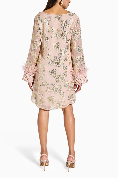 Peach Lurex Dress