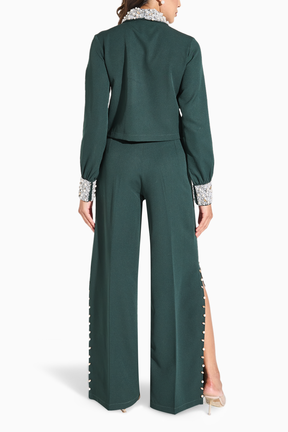 Green Pearl Pant Set